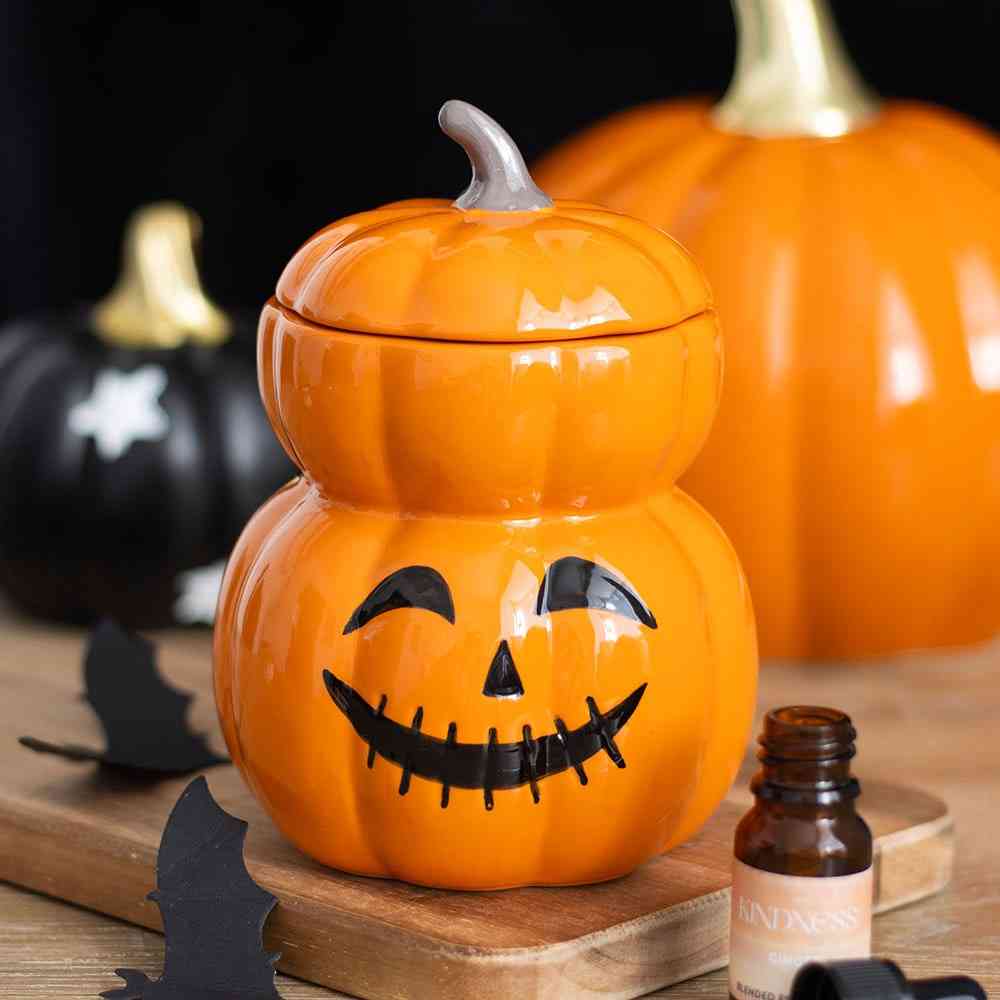 Something Different - Stacked Pumpkin and Wax Warmer Oil burner - Orange